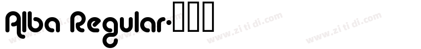 Alba Regular字体转换